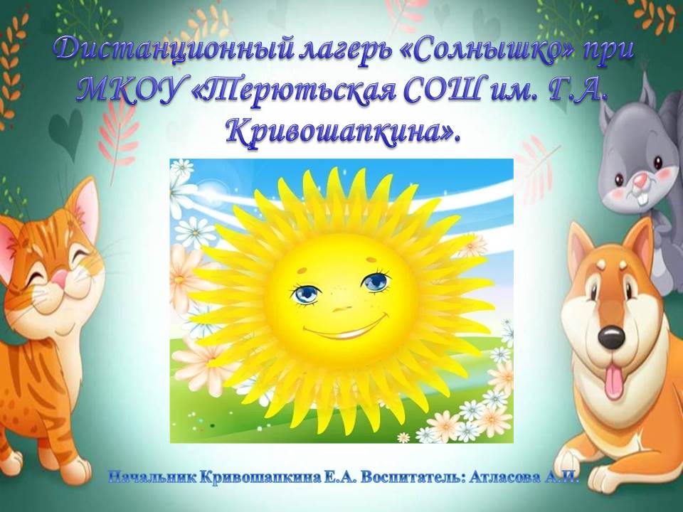 Летний лагерь “Солнышко” в селе Терют